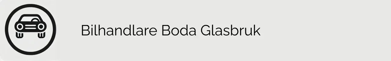 Bilhandlare Boda Glasbruk